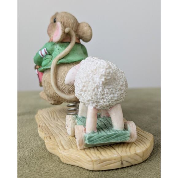 1996 Mouse Tales Hillman Mouse Figurine "I'll Play My Drum For Him" Enesco VTG - Picture 5 of 10